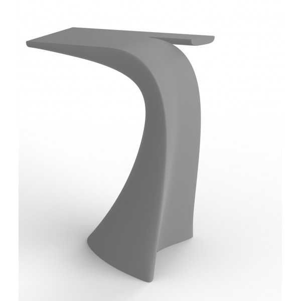 Table de bar WING Vondom gris acier