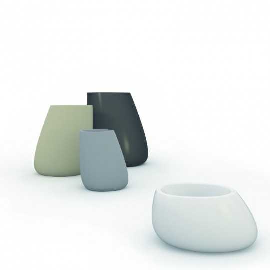Pot de Fleurs Design Stone Finition Laquée Vondom