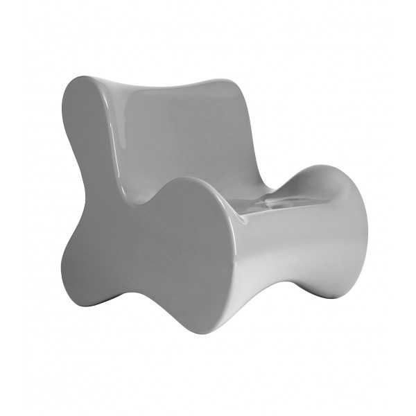 Fauteuil PAL laqué Vondom - gris acier - steel