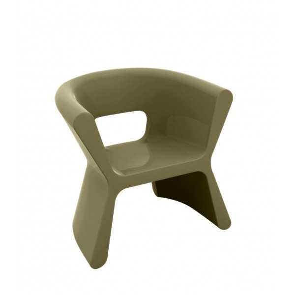 Fauteuil design PAL VONDOM - khaki laqué