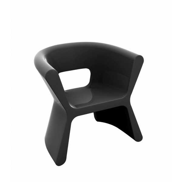 Fauteuil design PAL VONDOM - anthracite laqué