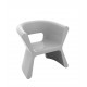 Fauteuil design PAL VONDOM - gris acier laqué