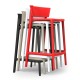 AFRICA 85 Stackable Bar Stools with Backrest by Vondom