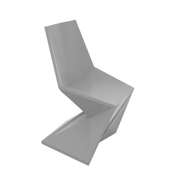 VERTEX VONDOM CHAISE LAQUÉE - gris acier