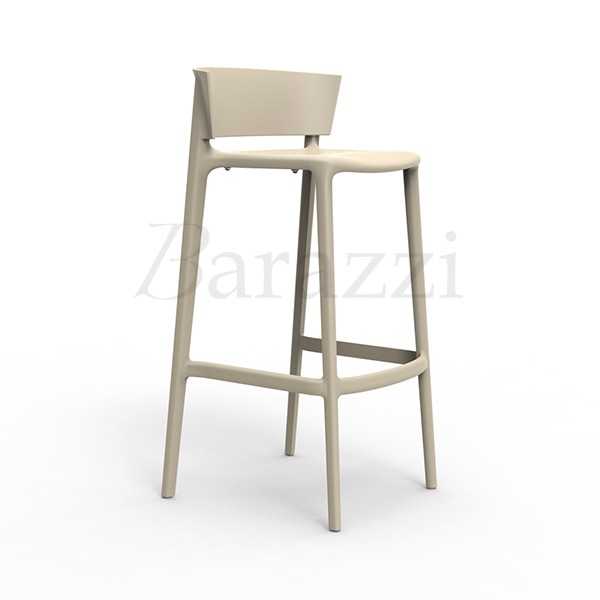 Tabouret Haut de Bar Ecru AFRICA 95 usage Interieur et Exterieur