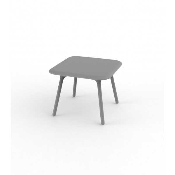 Table carrée design PAL Vondom - gris acier