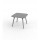 Table carrée design PAL Vondom - gris acier