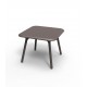 Table carrée design PAL Vondom - bronze