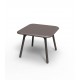 Table carrée design PAL Vondom - bronze laqué