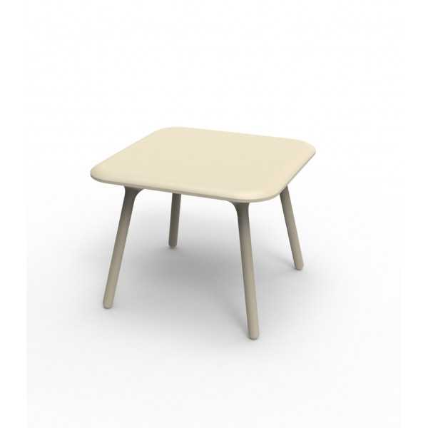 Table carrée design PAL Vondom - écru laqué