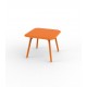 Table carrée design PAL Vondom - orange laqué