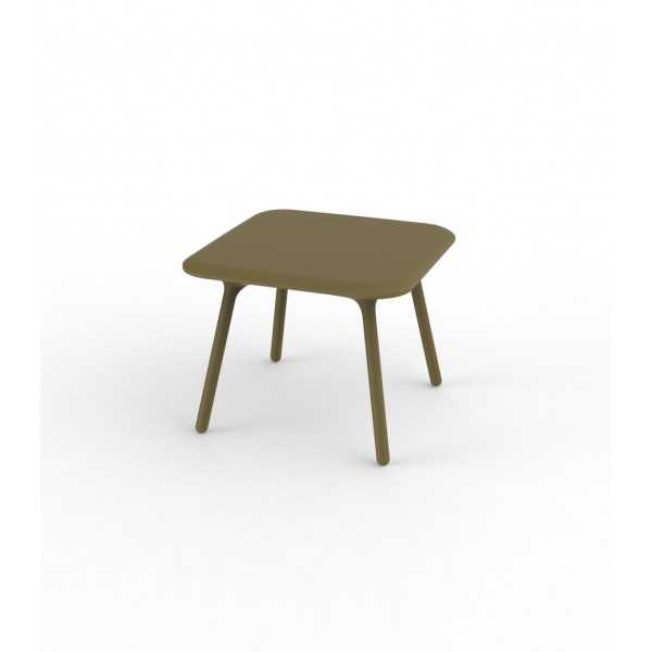 Table carrée design PAL Vondom - kaki laqué
