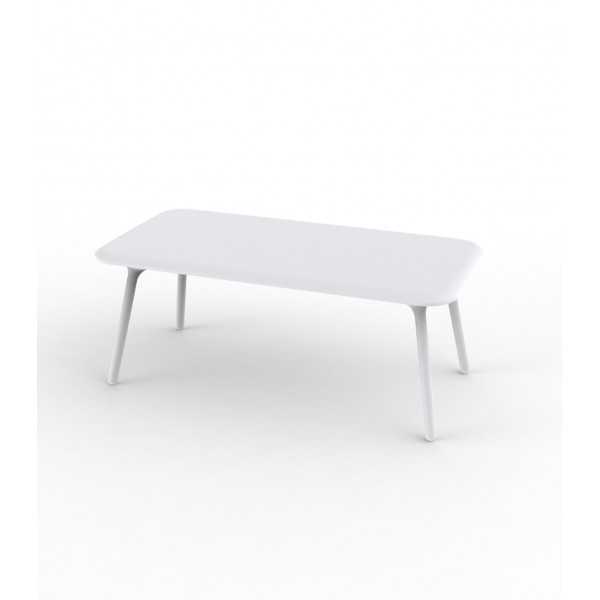 Grande table rectangle PAL VONDOM - blanc