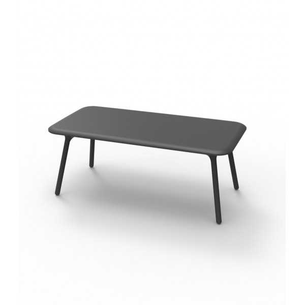 Table design rectangulaire PAL VONDOM - anthracite