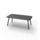 Table design rectangulaire PAL VONDOM - anthracite