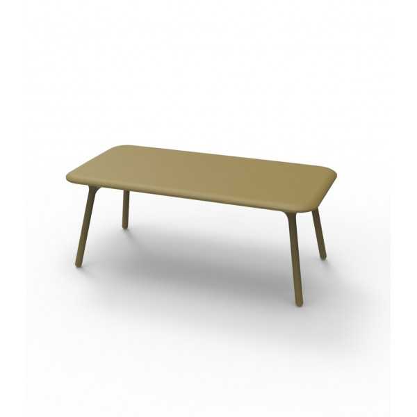 Table design rectangulaire laquée PAL VONDOM - khaki