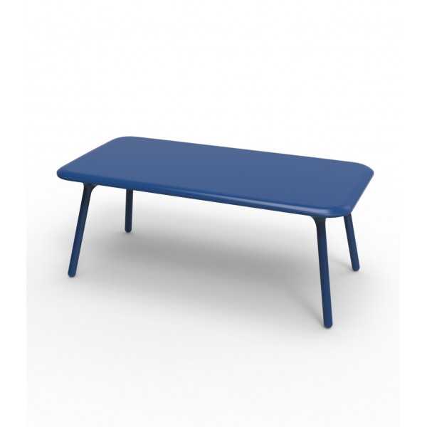 Table design rectangulaire laquée PAL VONDOM - bleu