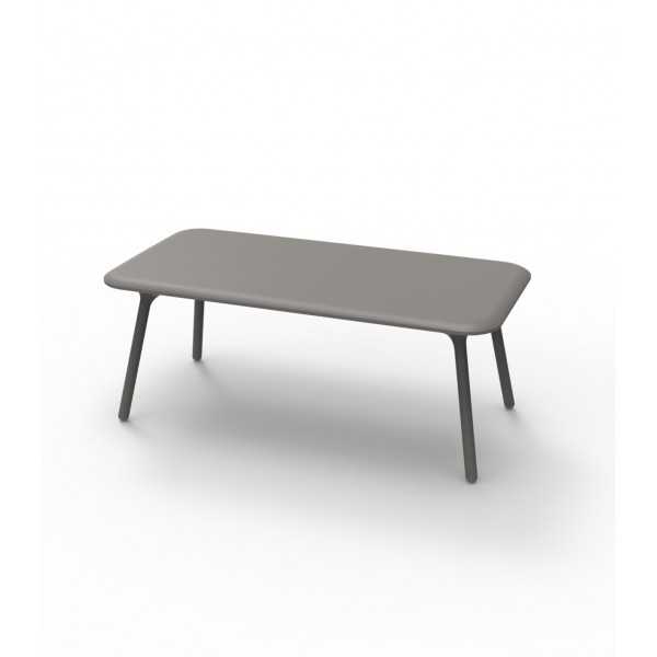 Table design rectangulaire laquée PAL VONDOM - taupe