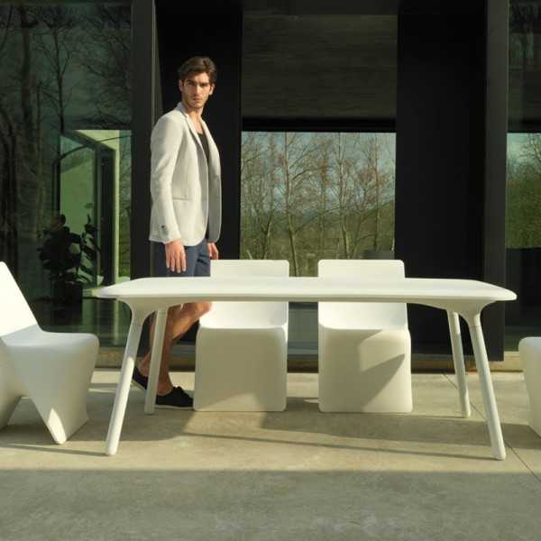 Table Design laquée Carrée Sloo Vondom