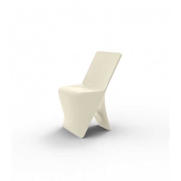 Chaise finition laquée PAL VONDOM - écru