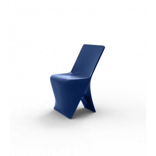 Chaise finition laquée PAL VONDOM - bleu