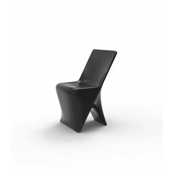 Chaise finition laquée PAL VONDOM - noir