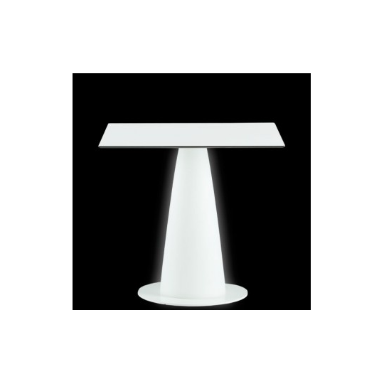 Hopla Ø 79 cm - Table Ronde LED pied Conique - Slide Design