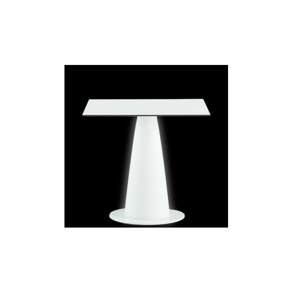 Hopla Ø 79 cm - Table Ronde LED pied Conique - Slide Design