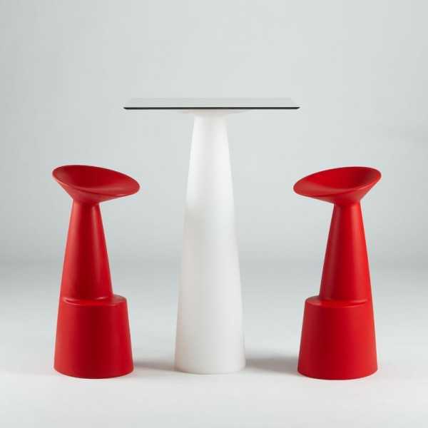 Hopla - Table Ronde pied Conique - Slide Design