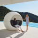 ULM MOON DAYBED Parasol Tressé Mat - Transat Rond - Vondom