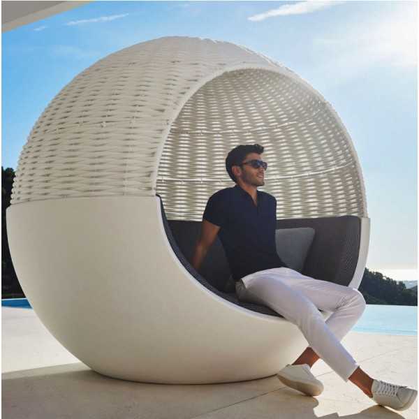 Bain de soleil Ø 200cm diamètre - canapé de jardin grande taille VONDOM