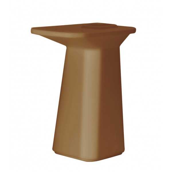 Table haute design NOMA Vondom laquée - bronze