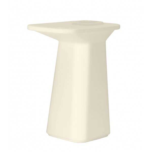 Table haute design NOMA Vondom laquée - écru