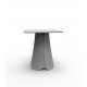 Table Vondom Pezzettina carrée - gris acier