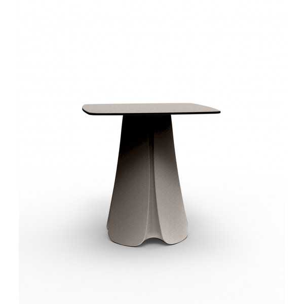 Table Vondom Pezzettina carrée - taupe