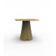 Table carrée design PEZZETTINA Vondom laquée - champagne