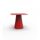 Table carrée design PEZZETTINA Vondom laquée - rouge