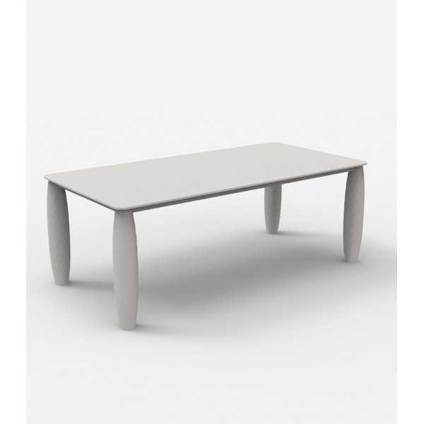 Grande table rectangulaire VASES Vondom - gris acier