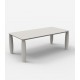 Grande table rectangulaire VASES Vondom - gris acier