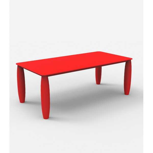 Grande table rectangulaire VASES Vondom - rouge