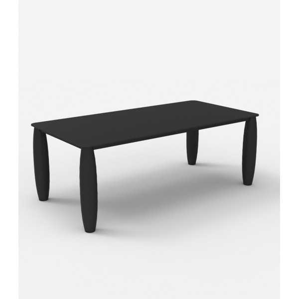 Grande table rectangulaire VASES Vondom - noir
