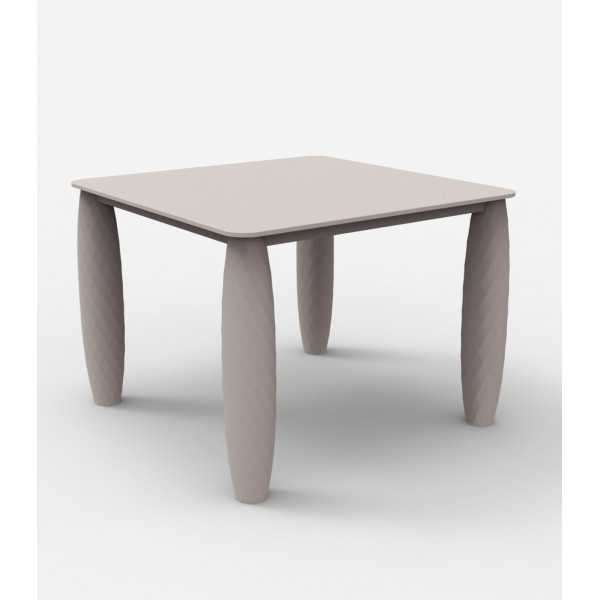 Table carrée design VASES VONDOM - taupe