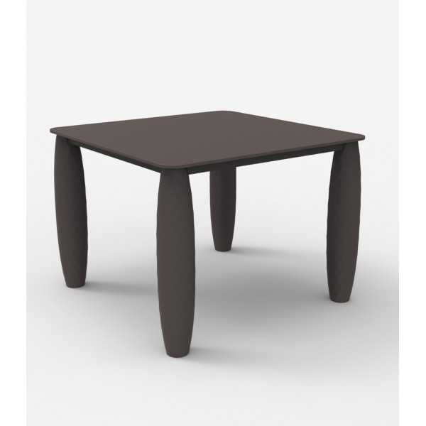 Table carrée design VASES VONDOM - gris anthracite