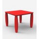 Table carrée design VASES VONDOM - rouge