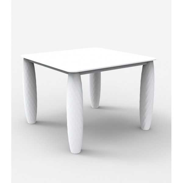 Table carrée design VASES VONDOM - blanc