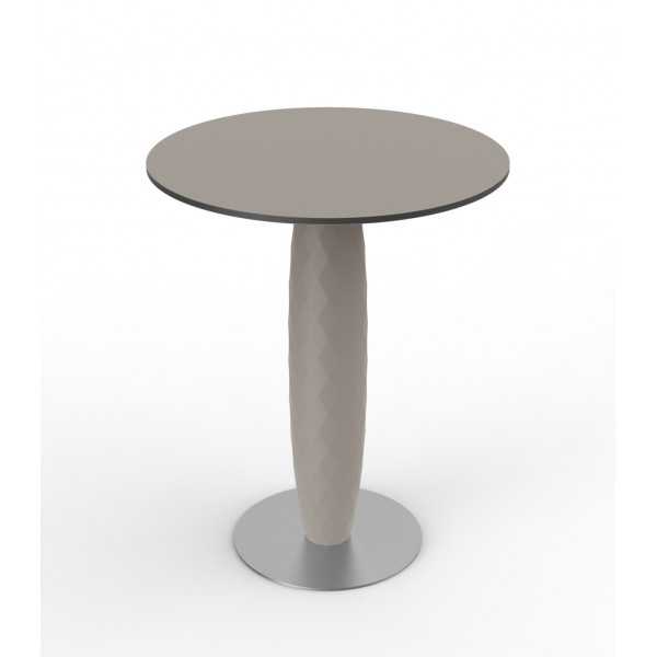 Table ronde design VASES VONDOM - taupe