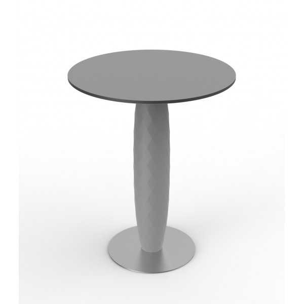 Table ronde design VASES VONDOM - gris acier