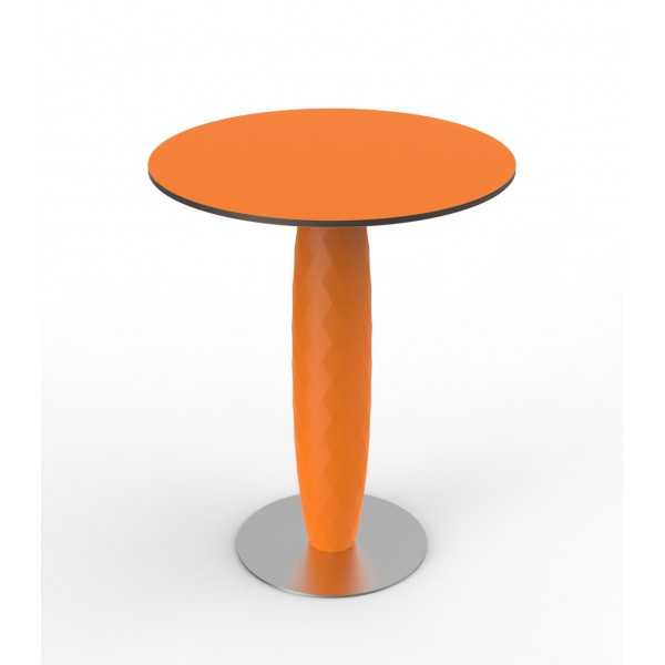 Table ronde pied central design VASES VONDOM - orange