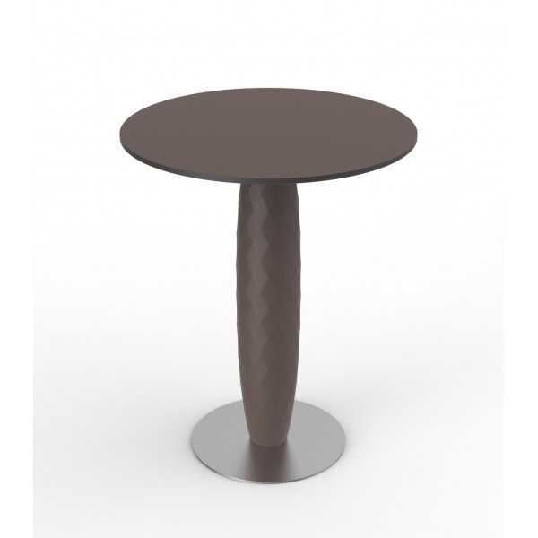 Table ronde pied central design VASES VONDOM - bronze
