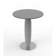 Table ronde pied central design VASES VONDOM - gris acier